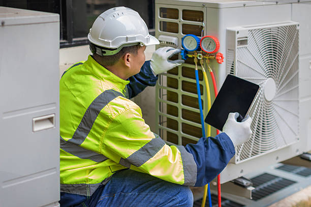 Professional Hvac technician working in Edgerton, WI